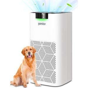 Ganiza Air Purifiers For Home Large Room, 1570ft² H13 HEPA Air Purifiers for Pets with Air Quality Monitor, 23db Air Purifiers for Bedroom Remove Pet Hair Dander Pollen Smoke Dust Mold Odor Eliminator