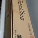 ChooChoo Bathroom Floor Cabinet, Modern Bathroom Storage Cabinet with 4 Doors and Adjustable Shelves, Freestanding Cupboard for Living Room, White (11.81"D x 23.62"W x 43.31"H)