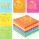 Baderke 100 Pcs Fiesta Napkins, 2 Ply Disposable Themed Napkins, Wood Pulp, 5 Colors