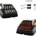 Front Turn Signal Light for 1990-2018 Mercedes Benz W463 G-Class G500 G550 G55 G63 AMG, White DRL Daytime Running Light, Dynamic Switchback Amber Turn Signal Lights Smoked Lens