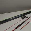 One Bass Spirit Flame Fishing Rod Reel Combo, Spinning Fishing Pole with Graphite 2Pc Blanks, Stainless Steel Guides (7'0"Medium Heavy-Fast with 2000 Reel, Red)