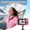 Case for Canon G7X Mark III Camera, Soft Silicone Protective Case, Slim Fit Sleeve with Removable Lens Cover and Screen Protector Accessories, Lightweight, Anti-Scratch (Rose Red)