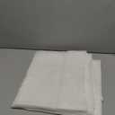 MIULEE 2 Panels Solid Color White Sheer Window Curtains Elegant Window Voile Panels/Drapes/Treatment for Bedroom Living Room (54 X 104 Inches White)