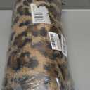 XeGe Cheetah Print Fluffy Faux Fur Duvet Cover Set, 3 Pieces Soft Plush Shaggy Fuzzy Bedding Set(1 Faux Fur Leopard Print Comforter Cover + 2 Furry Pillowcases), Zipper Closure(Queen, Brown)