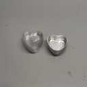 30 Pcs Heart Shaped Cake Pans with Lids, Mini Pink Aluminum Foil Baking Tins 3.4 Oz, Disposable Cupcake Containers for Valentine's Day, Mother's Day, Wedding, Party (100ml/3.4OZ)