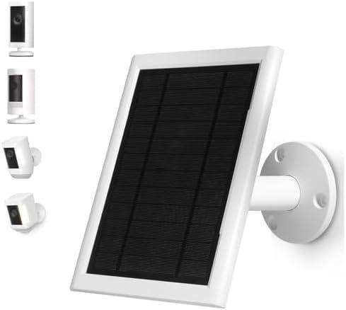 5W Solar Panel for Ring Camera Spotlight Cam Plus/Pro (Battery) Stick Up Cam/Pro Spotlight Cam Battery, IP65 Waterproof with Type-C to DC Adapter Cord with 10ft Solar Charger Cord -1 Pack