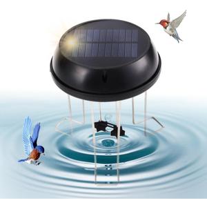 Bird Bath Solar Swing Device, Stainless Steel Bird Bath Bubble Device, Suitable for Garden Ponds, Pool Scenery, Oxygen and Water Enhancers