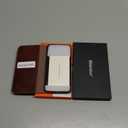 SHIELDON Case for Galaxy S25 5G, Genuine Leather Folio Wallet Magnetic Kickstand RFID Blocking Card Slots Shockproof Full Protection Cover Compatible with Galaxy S25 6.2" 2025 - Retro Coffee