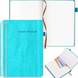 Lined Journal Notebook for Women & Men, 200 Pages A5 Hardcover Softcover Leather Journal, Perfect for Work, Writing, Business, Travel, Work or School, 6'' X 8.5''