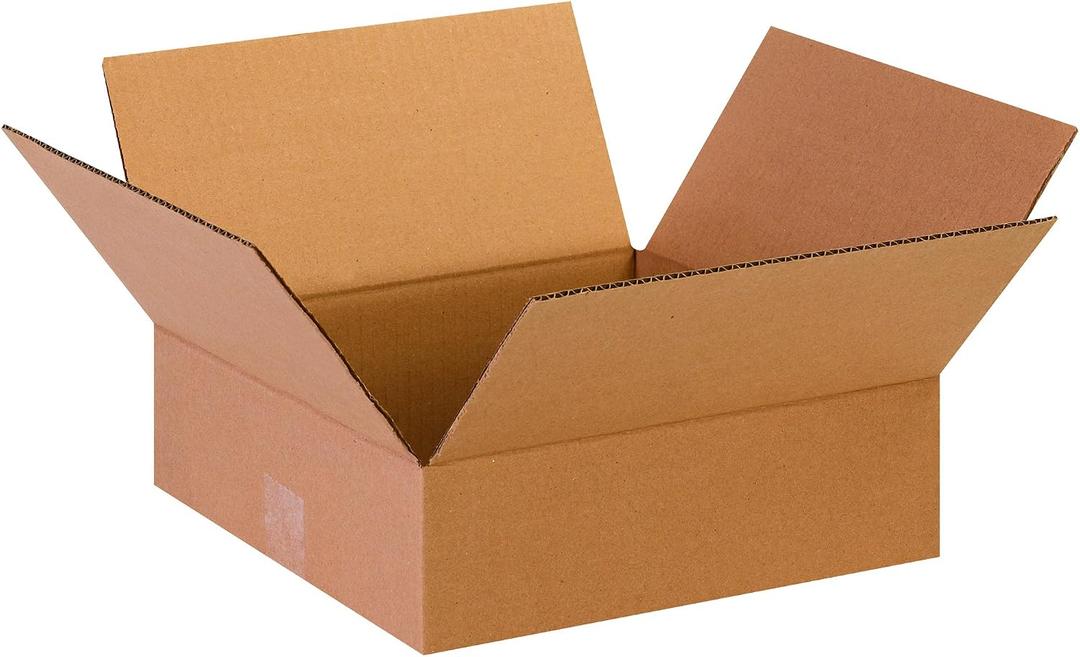 PARTNERS BRAND 13 x 13 x 4 Corrugated Cardboard Boxes, Flat 13"L x 13"W x 4"H, Pack of 25 | Shipping, Packaging, Moving, Storage Box for Home or Business, Strong Wholesale Bulk Boxes