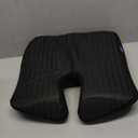 Cushion Lab Patented Pressure Relief Seat Cushion for Long Sitting Hours on Office & Home Chair - Extra-Dense Memory Foam for Soft Support. Car Pad for Hip, Tailbone, Coccyx, Sciatica - Black