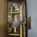 VAEHOLD Wall Towel Hooks, Heavy Duty Sticky Holder Waterproof Towel Hooks for Hanging Coat, Clothes, Closet Hook Wall Mount for Kitchen (Gold, 4 Pack)