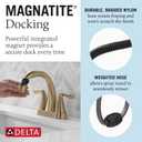 Delta Arvo Pull-Down Centerset Bathroom Faucet, Gold Bathroom Sink Faucet, Bathroom Faucet with Pull Out Sprayer, 3-Hole Bathroom Faucet, Champagne Bronze 25840LF-CZPD