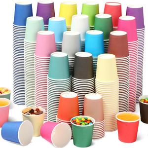 Suclain 1200 Pcs 3 oz Small Colorful Paper Cups Mouthwash Cups Disposable Mini Bathroom Cups for Hot Beverages Coffee Birthday Party Picnic BBQ Supermarket Wedding Travel DIY Event, 20 Assorted Colors