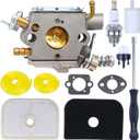 Carburetor Air Filter Tune Up Kit for Husqvarna 525L 525LS 525LST 525RJD 525RS 525LK 525RJX 525RX Brushcutter 525ES 525ECS 522L 524L Trimmer Wead Eater 584901401 584901402 576401601 577851501