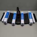 Enhanced Pool Vacuum Head with Direction-Control Swivel Handle Pool Brush Head with Wheels for Vinyl Liner Professional Weighted Pool Vac Cleaner for Inground & Above Ground Pool - Blue