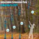 8 Inch Cordless Pole Saw for Makita 18V Battery (No Battery), Brushless Electric Chainsaw with Extension Pole, 15Ft Long Reach for Tree Pruning Hedge Cutting