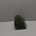 DASITON Large Capacity Makeup Brush Holder Organizer,4 Slot Love Makeup Brushes Cup,Heart shaped Makeup Organizer,for Vanity,Bathroom,Desk Storage Container,Cosmetic Display cases(Clear Green)