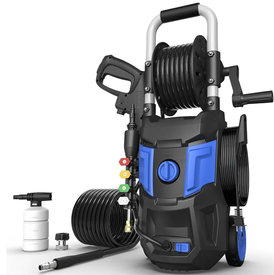 Electric Pressure Washer - 1300PSI Max 1.2 GPM with 20FT Hose, 35FT Cord