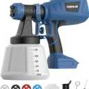 NANWEI Cordless Paint Sprayer Makta 18V Battery Compatible,1200ML HVLP Paint Spray Gun with 4 Nozzles & 3 Patterns,Paint Sprayer Gun for House Furniture Cabinets Painting (Battery not Included)
