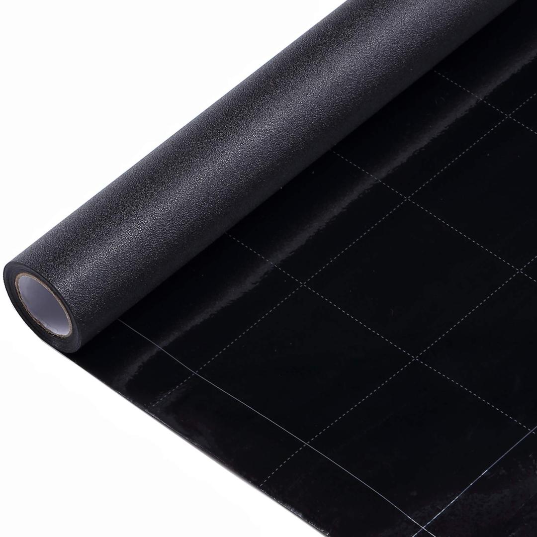 VELIMAX Static Cling Total Blackout Window Film Privacy Room Darkening Window Tint Black Window Cover 100% Light Blocking No Glue, 30"W