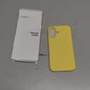 ORNARTO Compatible with iPhone 16 Case 6.1", Slim Liquid Silicone 3 Layers Full Covered Soft Gel Rubber Shockproof Phone Case, Protective Cover with Anti-Scratch Microfiber Lining-Buttercream Yellow