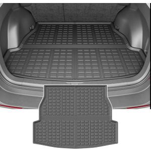 powoq Trunk Mat Compatible with 2019 2020 2021 2022 2023 2024 2025 Toyota RAV4 Cargo Mat TPE Cargo Liner Trunk Liner Replacement for 2019-2025 Toyota RAV4 Accessories (Fit 2019-2025,Rear Trunk Mat)