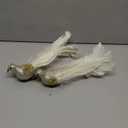 Yolococa Champagne Christmas Tree Decoration Birds, 10x2x2 inches, 2pcs