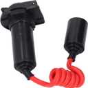 7 Pin Trailer Tow Hitch Harness Plug 924 307Connector for 1500 2500 3500 Van, Rainier, Trailblazer, Envoy, Isuzu, and More