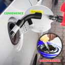 2 x Racing Fuel Jug Hose with Hose Bender, Transparent PVC Filter Design Racing Gas Can Spout Pipe Bender with X-Shape Opener Closer Attachment for Fuel Jug Gas Can