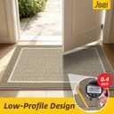 JSEI Dirt Trapper Door Mat 32"x48", Non-Slip Doormat,Beige