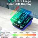 Blood Pressure Monitor, Automatic Upper Arm Blood Pressure Monitors for Home Use, 2 Blood Pressure Machine Cuff(9-17in & 13-21in) with Large LED Backlit Display, 3x199 Reading Memory Users Blue