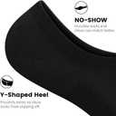 10 x wernies 10 Pairs No Show Socks Men Low Cut Ankle Short Casual Thin Invisible Socks with Non Slip Grips (Black)