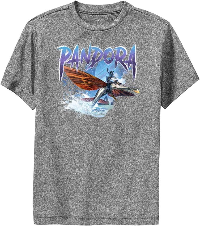 Avatar Boys Pandora Tree Boys Short Sleeve Tee Shirt (Small, Charcoal Heather)