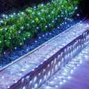 2 Pack 12 x 5FT 360 LED Christmas Net Lights Outdoor for bushes, Waterproof IP65 12 Modes Connectable Extendable Bush Net Christmas Lights Outdoor Mesh Light for Bushes, Tree, Yard, Garden, White