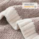 Snuggle Sac Heather Taupe Throw Blanket for Couch, Oversized Throw XL Super Soft Warm Blankets Cozy Knit Fuzzy Lightweight Throws for Sofa, Bed, Living Room, Taupe, 50x70 inches