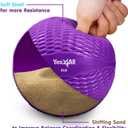 Yes4All Weighted Toning Balls for Exercise, Soft Medicine Balls for Exercise, Pilates, Yoga, Balance, Flexibility, 2-10lbs (K. 8lb - Purple)