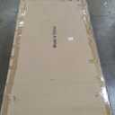 Wooden Executive Office Desk Computer Table Multi-Sized High Cost Performance Stylish Design Metal Legs Versatile Use for Office or Dining Casual Table (Walnut Color, 55.12in)