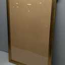 Wood 12x18 Frame Gold, Ornate Natural 18x12in Poster Picture Frame, Modern Golden 12 x 18inch Gallery Wall Photo Frame with HD Plexiglass, Horizontal Vertical Wall Mounting Display 1pcs