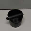 Espresso Knock Box, Premium Coffee Knock Box with Removable Knock Bar, Non-Slip Base, 4.6 Inch Black