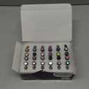 JODSONE Gel Nail Polish Starter Set Ribbon Glitter Summer Light Winter Dark Glossy 36-Piece Multi-color Gel Nail Polish Set