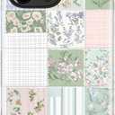 Esdot for iPhone 15 Pro Max Case Cute - Wireless Charging - Preppy Floral