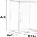 Display Case Compatible with Labubu POP MART, Acrylic Clear Display Box Shelf for POP MART Labubu Doll, 1 Pack