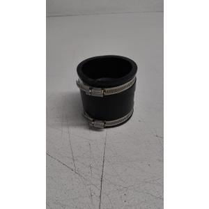 Fernco P1056-3/250 3-in. x 2.5-in. Cast Iron, Plastic and Steel Pipe Flexible Reducer Coupling Connector Adapter in Black