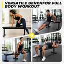 HULKFIT Adjustable Folding Weight Bench, Heavy Duty Workout Bench with Multiple Backrest Positions, Stable Incline Decline Flat Exercise Bench for Full Body Strength Training at Home Gym