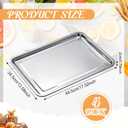 Ceenna 4 Pack Half Sheet Pan 18 x 13 Inch Baking Cookie Sheet Extra Large Nonstick Pan Roasting Steel Tray Commercial Quality Pans for Oven Restaurant Kitchen