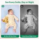 2K Baby Monitor with Camera and Audio Wireless, No WiFi Needed for Crib Mount, Night Vision Smart Camera, Cry Detection Two-Way Talk, No Monthly Fee