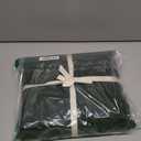 Queen Cooling Duvet Cover Set - 3 Pieces 100% Cotton Bedding, Breathable, Crisp Linen-Like Texture, Naturally Soft & Gets BetterHidden Zipper & Corner Ties Forest Green, 90"x90"