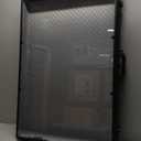 Card Display Case Large Aluminum 34" L x 22" W, Lockable Trading Card Display with Handle, 3" H Portable Trade Show Display Case for Sports Card/TCG/Jewelry Collection, Black