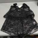 Avidlove Sexy Womens Pajama Sets Lace Lingerie Set Sheer Sleepwear V Neck Cami PJS Set Black S